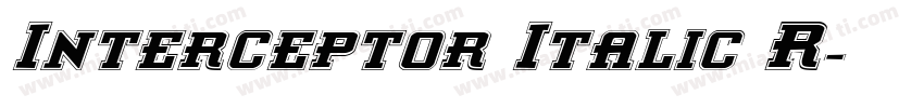 Interceptor Italic R字体转换